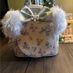 Mickey and Friends Winter Wonderland Loungefly Backpack with Ears